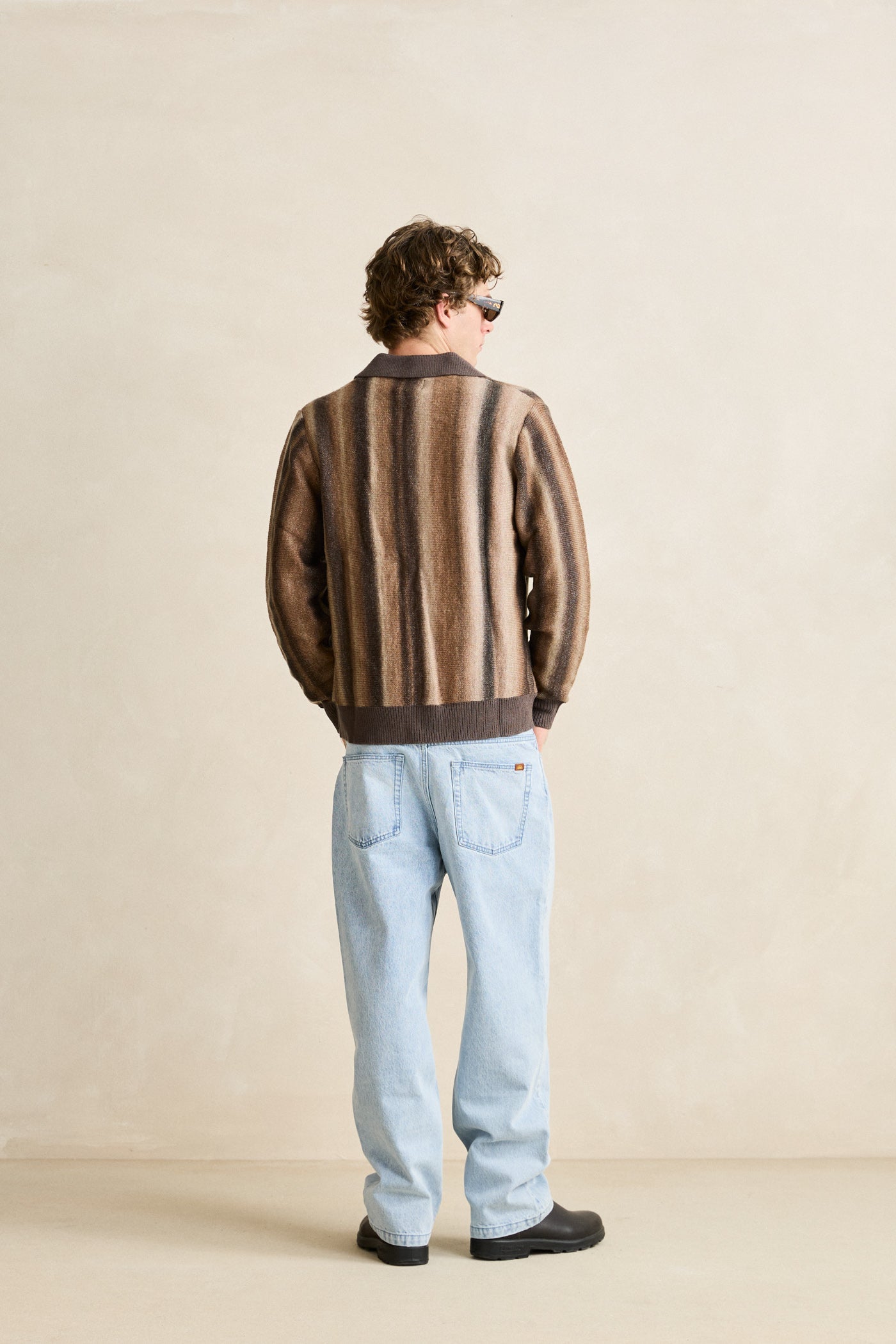 クラブ Rysm Broadcast Knit Ls Polo Dusty Red – Rhythm US