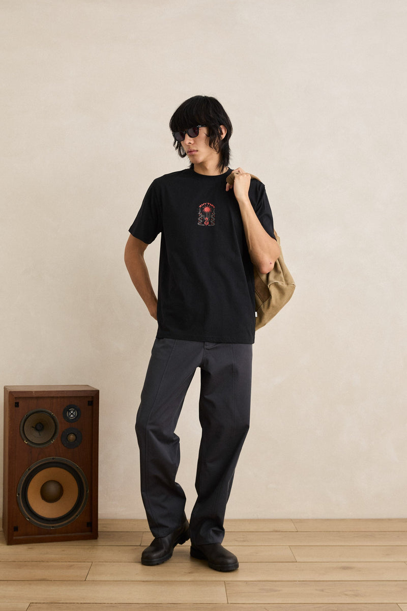 Straight Cut Slacks Charcoal