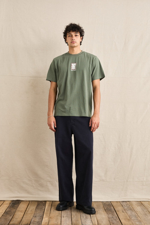 Relaxed Wash Canvas Pant Midnight