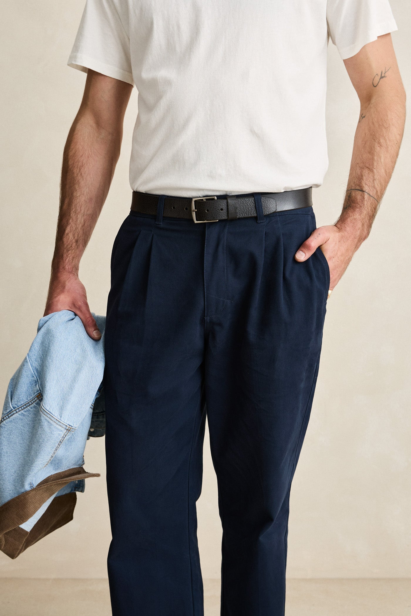 Twill Pressed Trouser Navy – Rhythm US