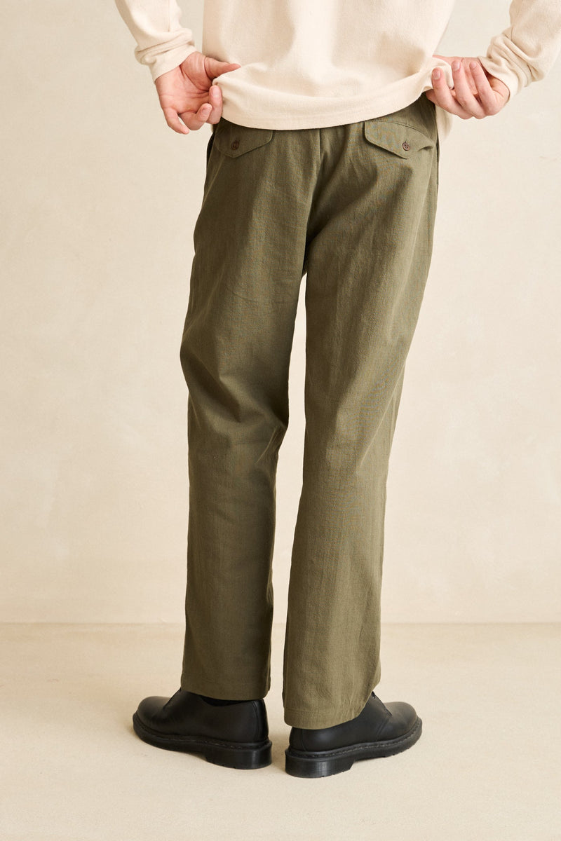 Monterey Slub Trouser Olive