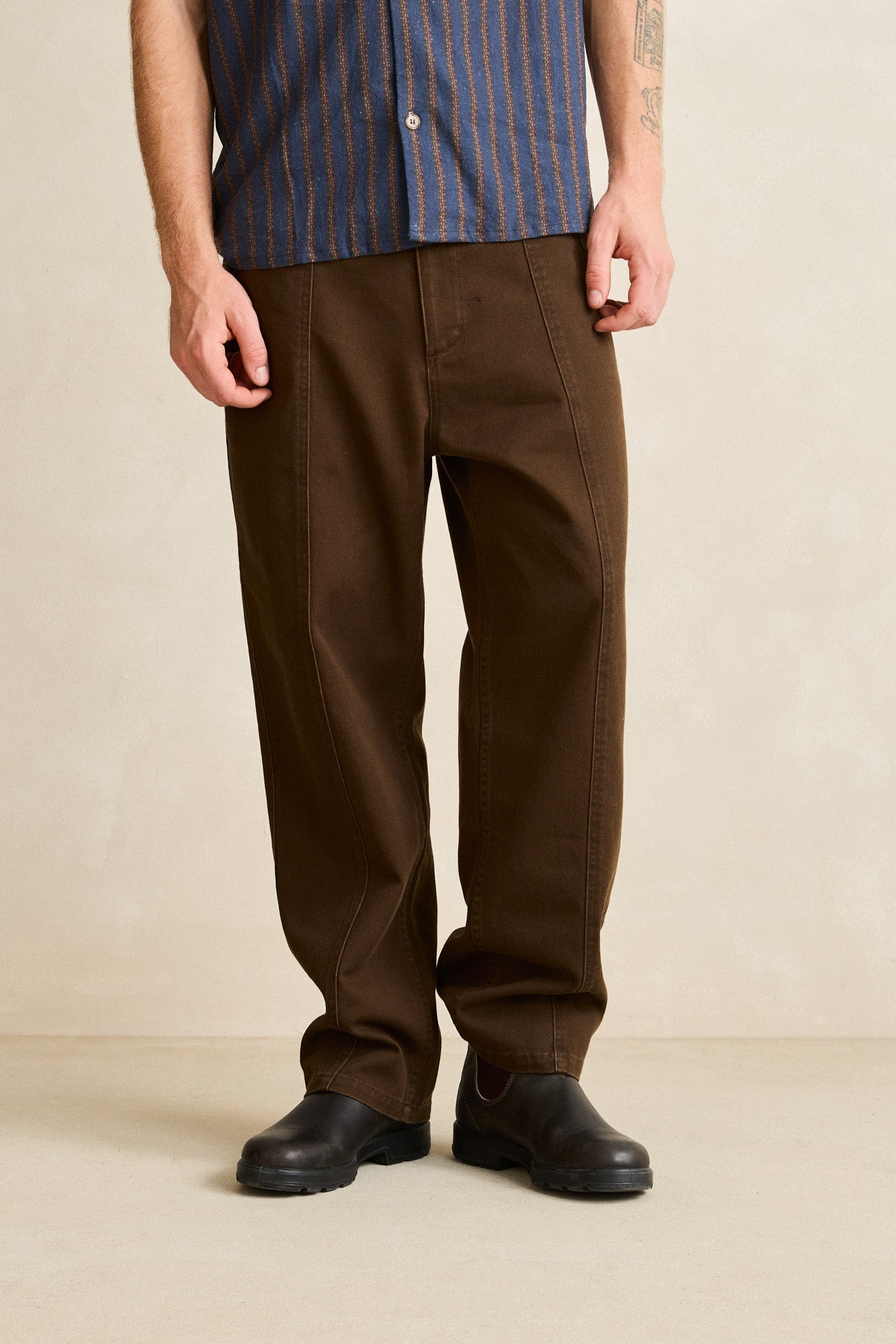 Straight Cut Slacks Chocolate – Rhythm US Straight Cut Slacks Chocolate – Rhythm US