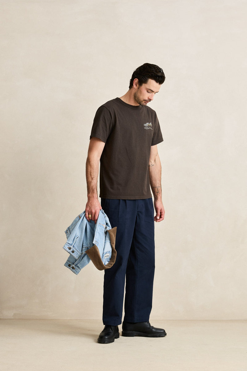 Heading West Vintage Ss T-Shirt Vintage Black