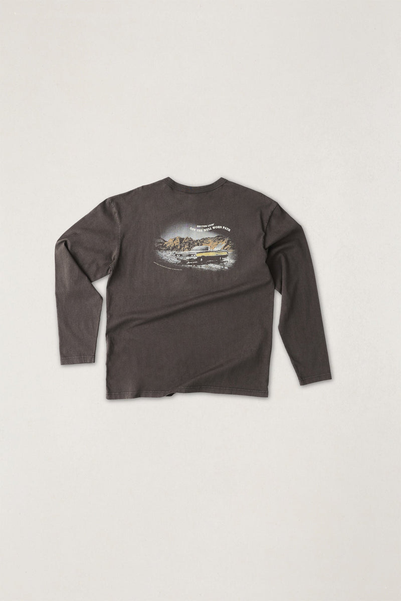 Heading West Vintage Ls T-Shirt Vintage Black