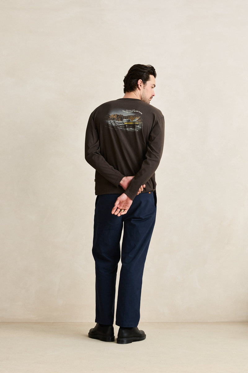 Heading West Vintage Ls T-Shirt Vintage Black