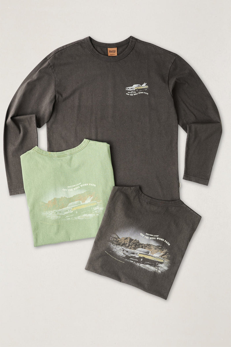Heading West Vintage Ls T-Shirt Vintage Black