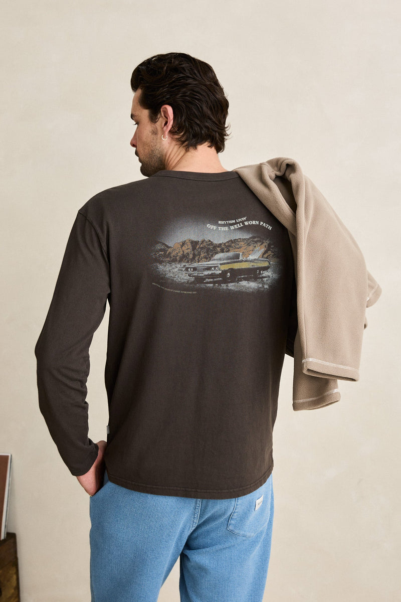 Heading West Vintage Ls T-Shirt Vintage Black