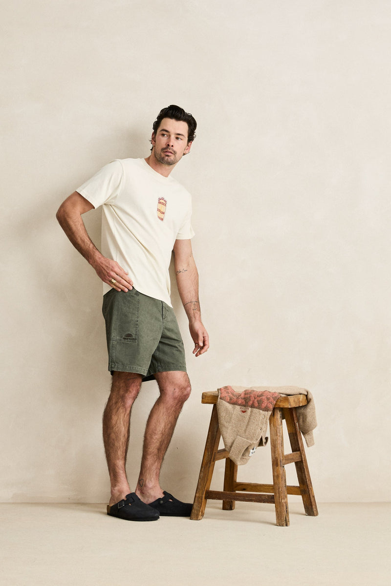Pressed Petal Vintage SS T-Shirt Ecru