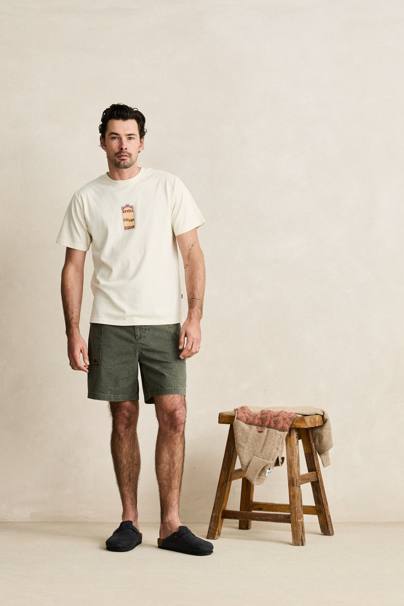 Pressed Petal Vintage SS T-Shirt Ecru