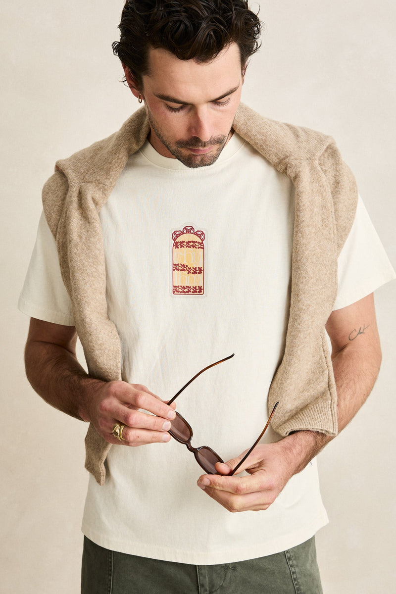 Pressed Petal Vintage SS T-Shirt Ecru