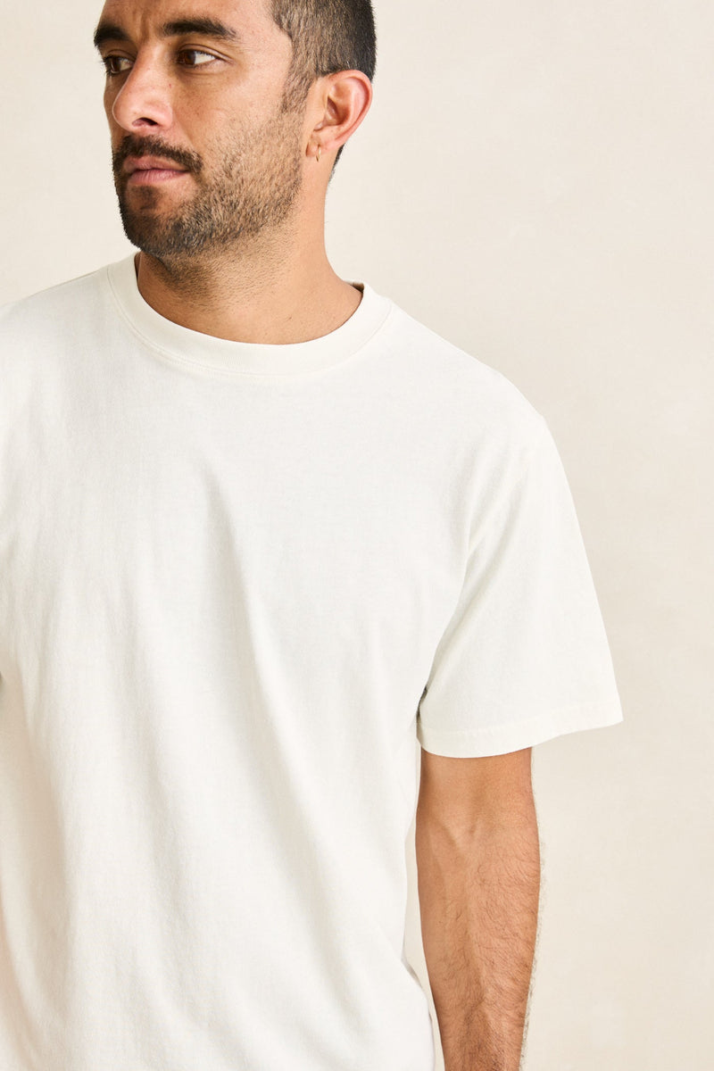 Essential Heavyweight Ss T-Shirt Natural
