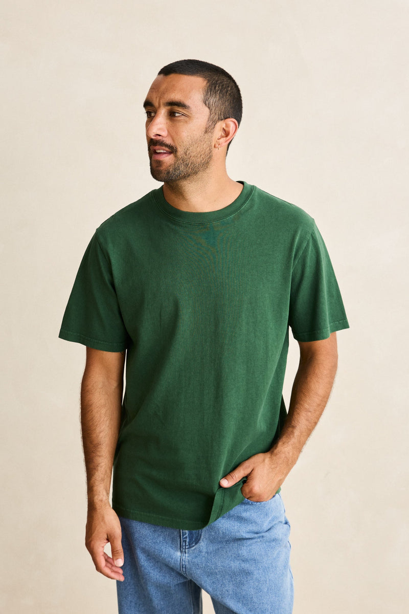 Essential Heavyweight Ss T-Shirt Pine