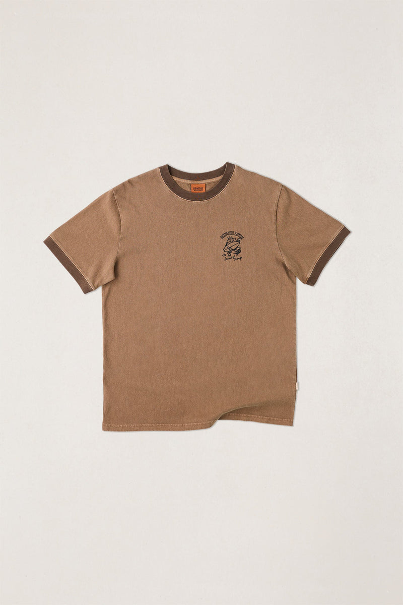 Peace Sun Ringer Vintage Ss T-Shirt Oak