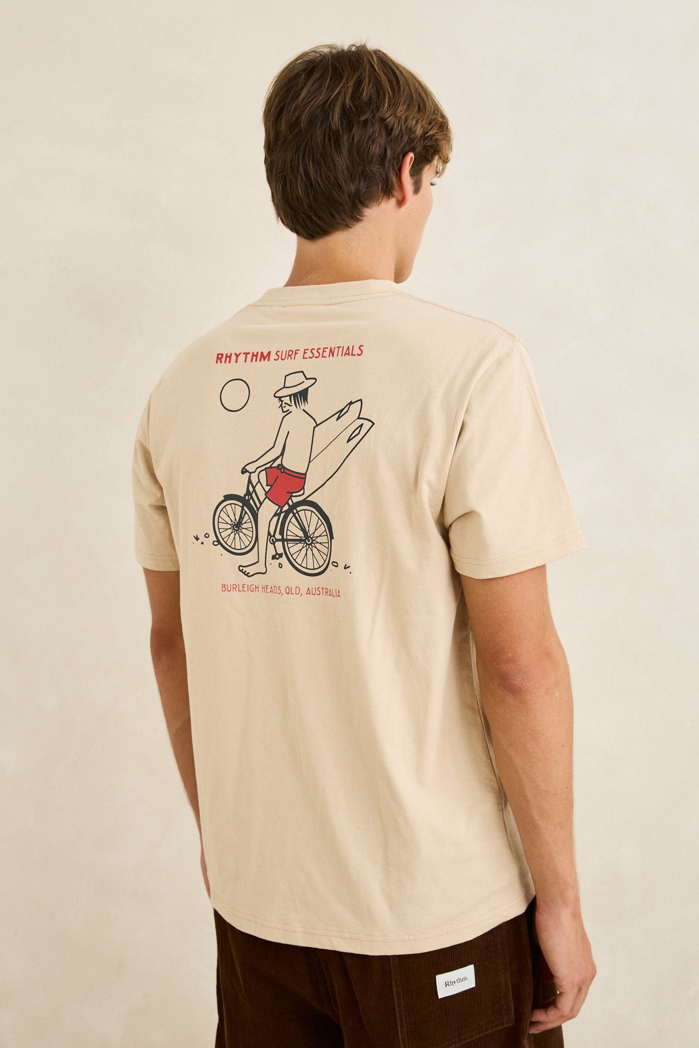 Bike Wanderer Ss T-Shirt Sand – Rhythm US