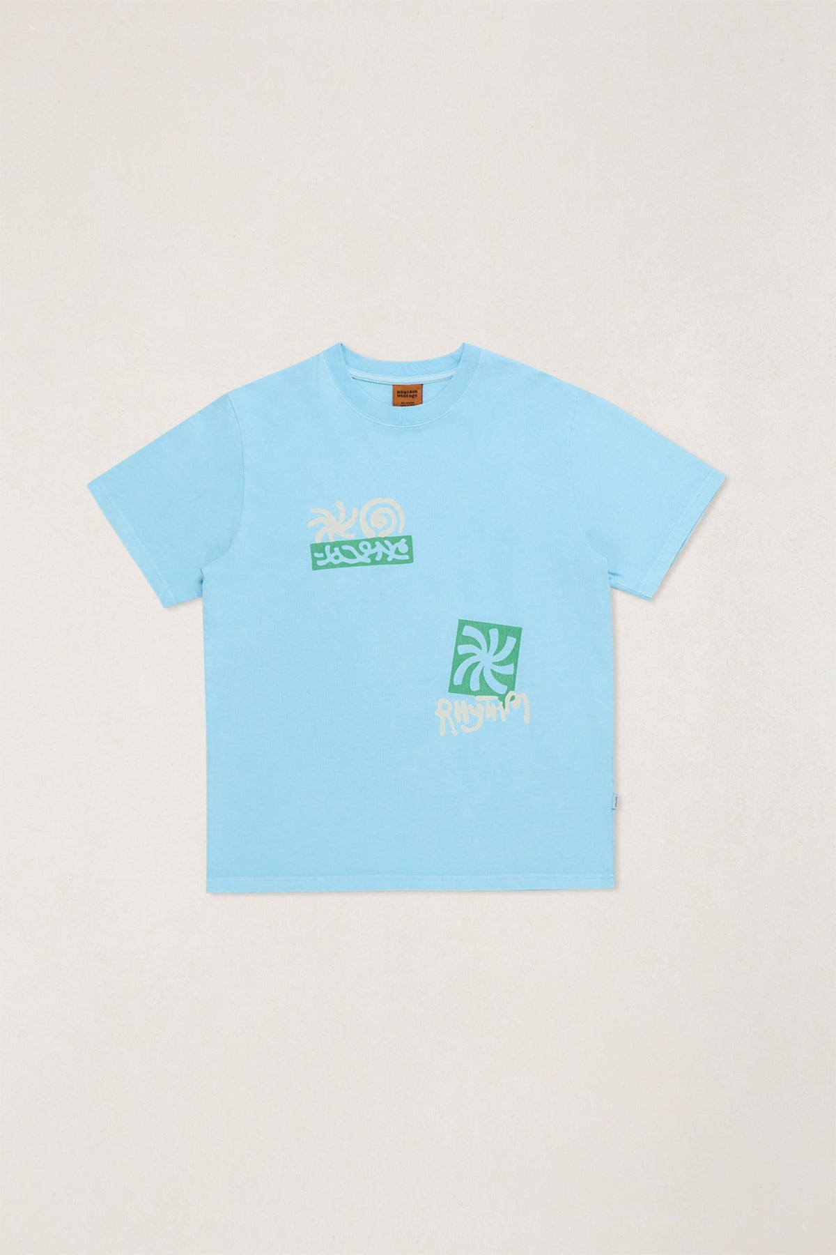 Ripple Vintage Ss T-Shirt Blue Fog – Rhythm US