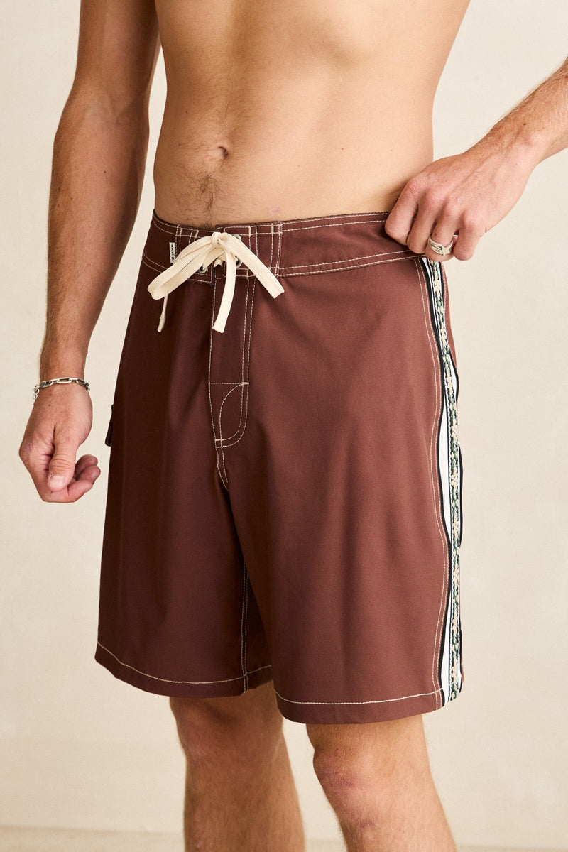 Panel Stripe Trunk Chocolate