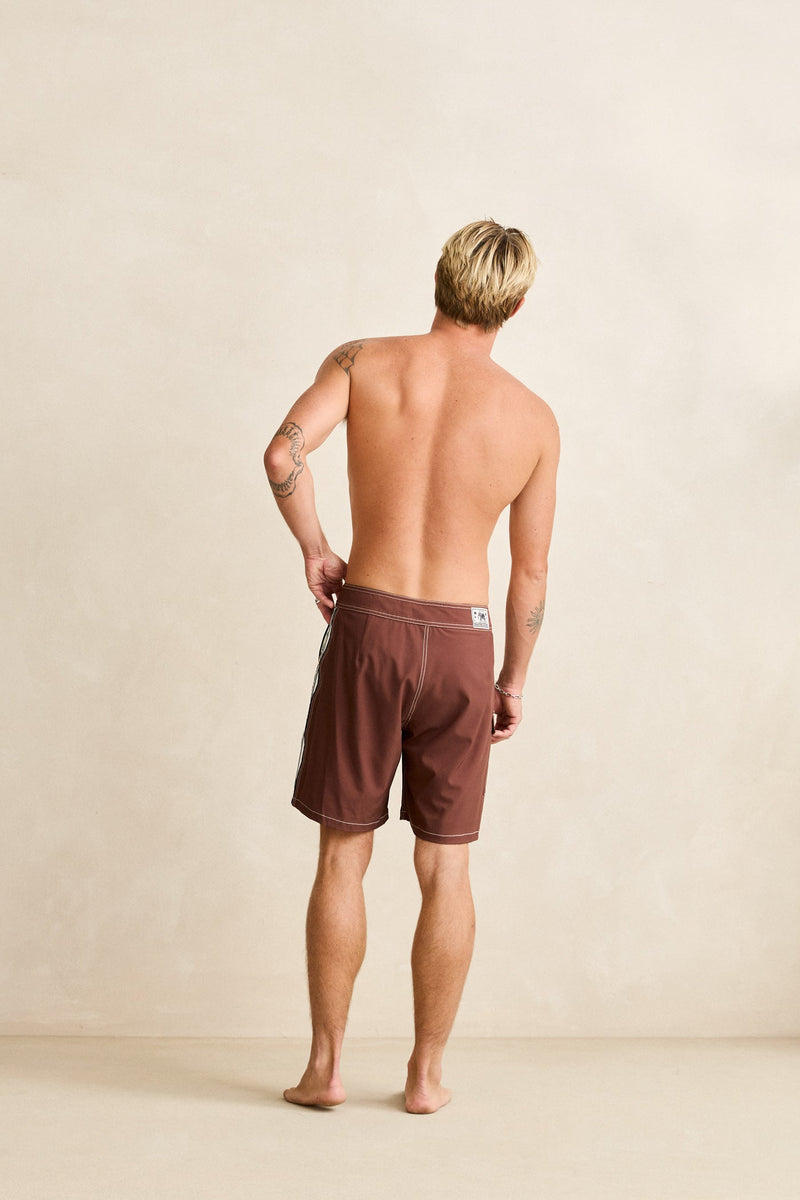 Panel Stripe Trunk Chocolate