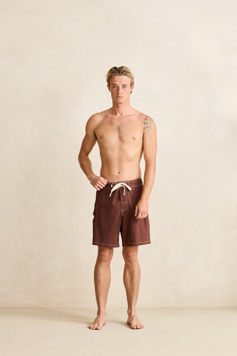 Panel Stripe Trunk Chocolate