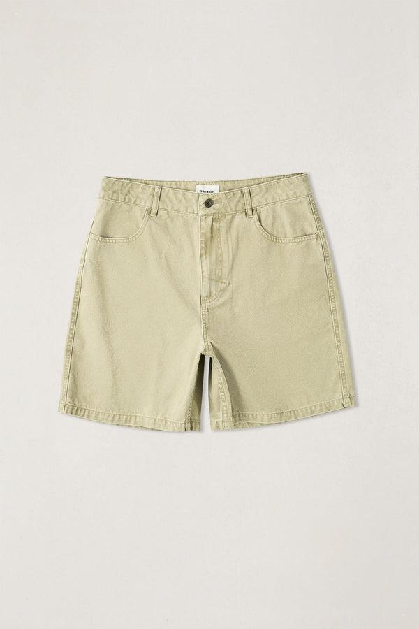 Washed Canvas Short Beige