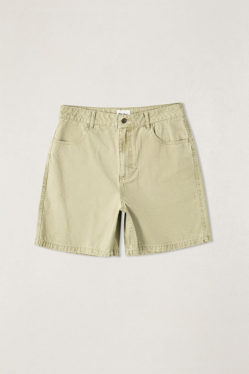 Washed Canvas Short Beige