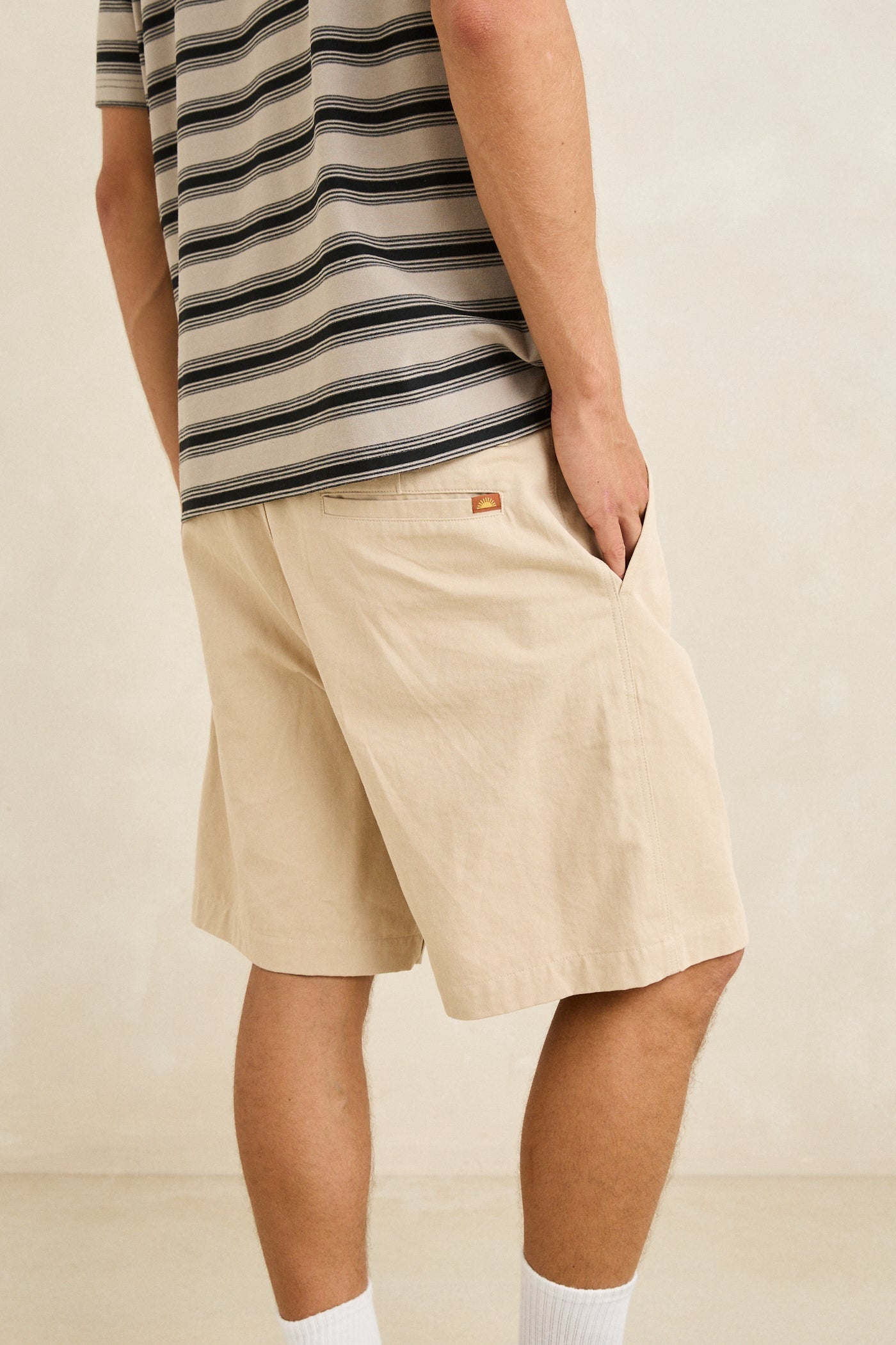 Double Pleat Twill Short Sand – Rhythm US