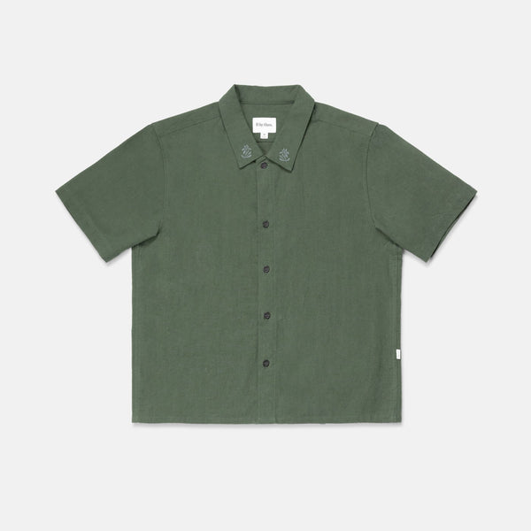 Grange Crop Ss Shirt Forest – Rhythm US