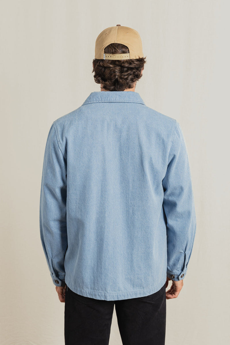 Arguam Ls Overshirt Stone Blue