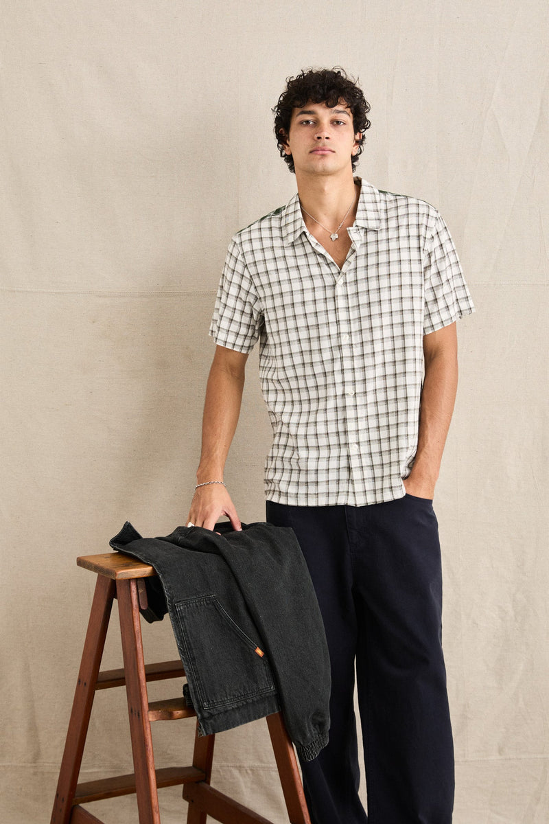 Koa Check Loose Fit Ss Shirt