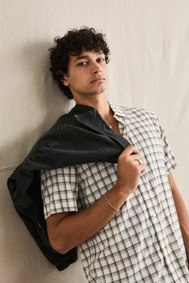 Koa Check Loose Fit Ss Shirt