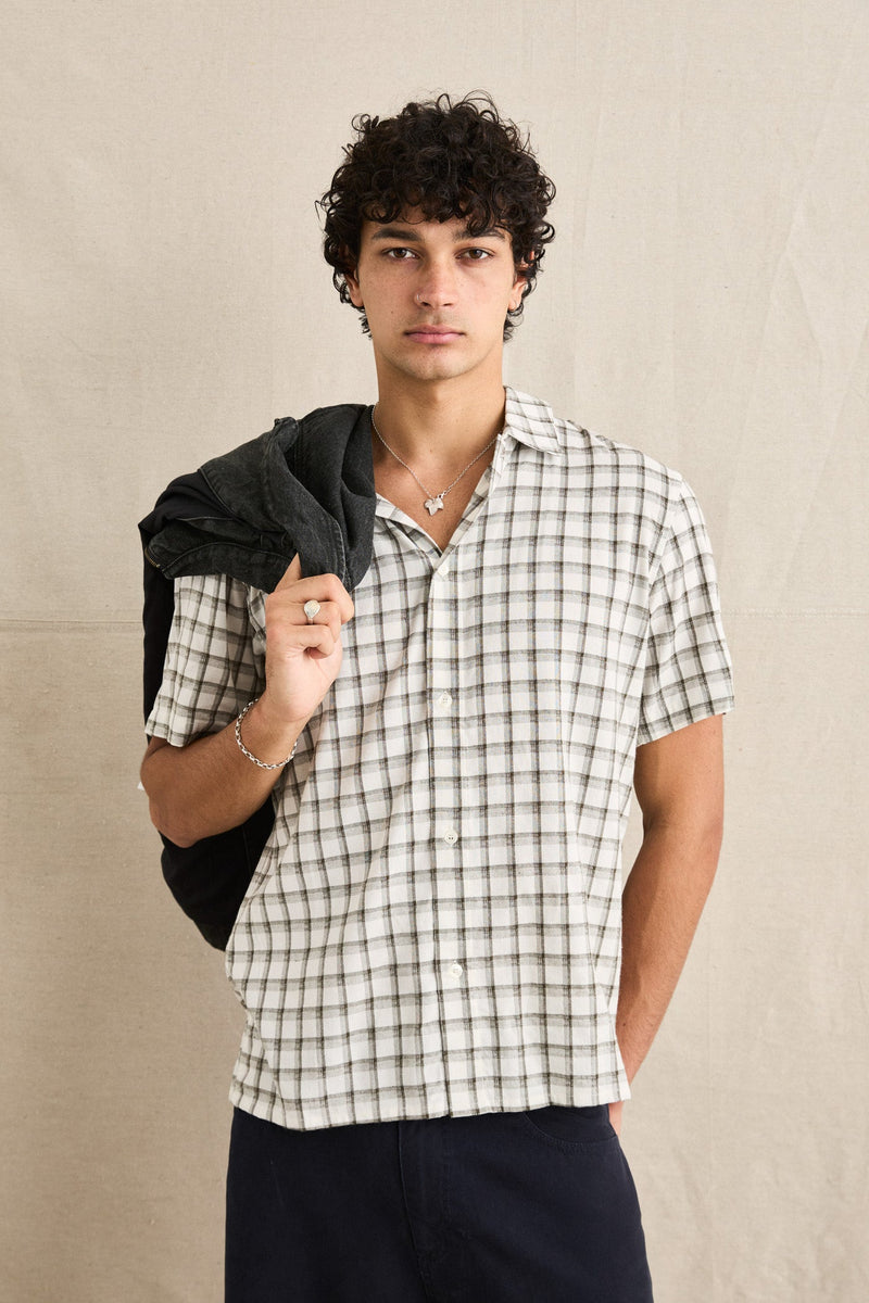 Koa Check Loose Fit Ss Shirt