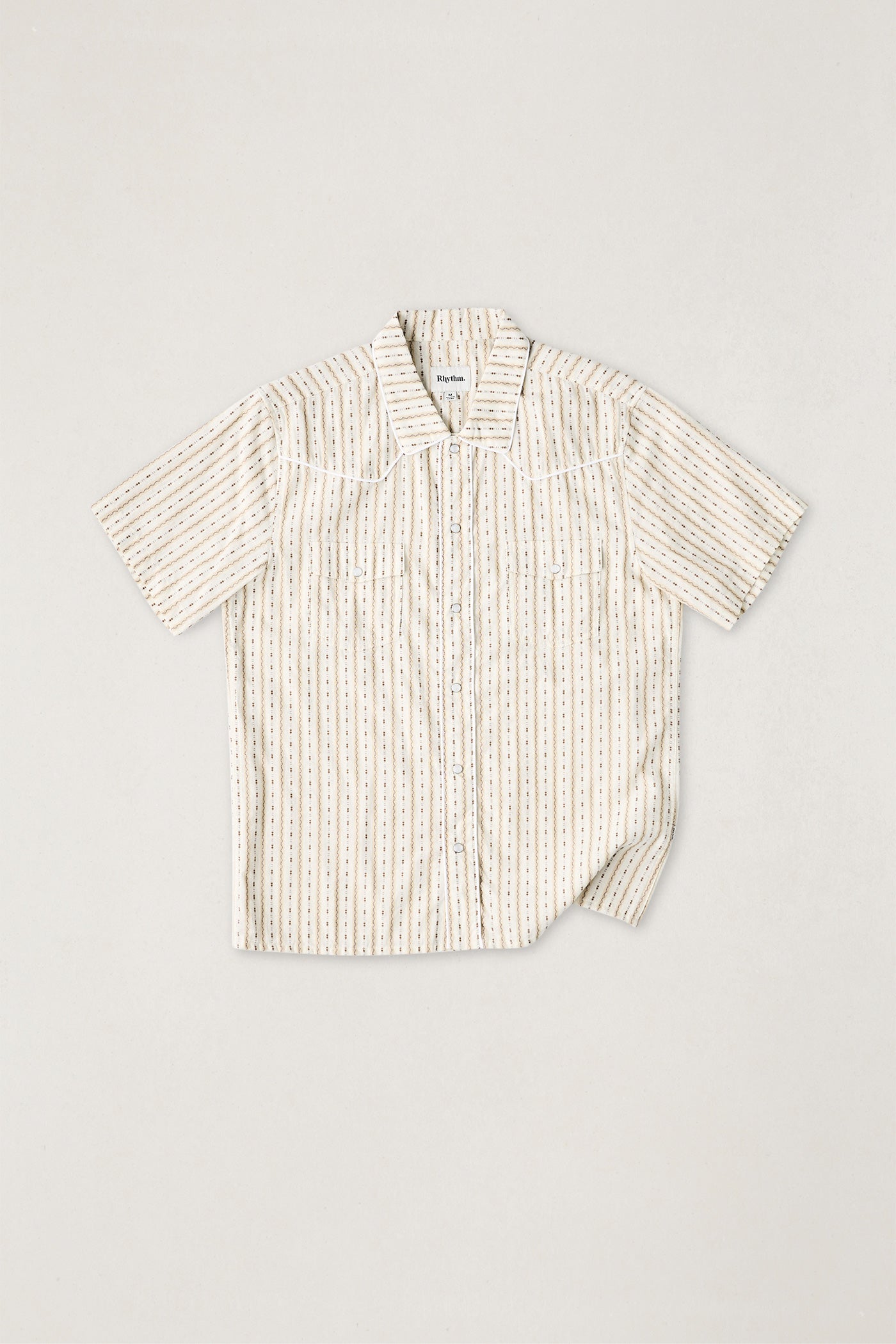 シャツ ART GALLERY CLOTHING S/S Button Down LARK WOVEN SHIRT 1960s woven button-down shirts at Art Gallery Clothing