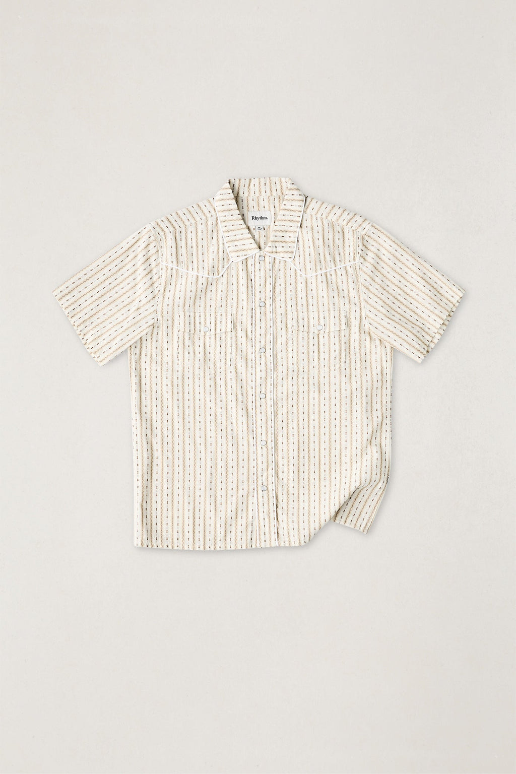 【SATIIIZ】Sharp Sheer Stripe Shirt Sharp Sheer Stripe Shirt - satiiiz