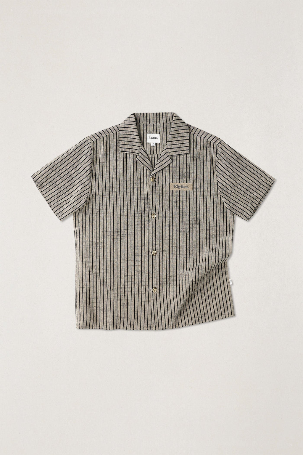 Texture Stripe Ss Shirt Natural – Rhythm US