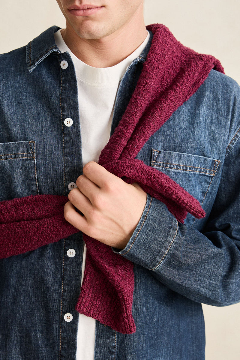 Serge Denim Overshirt Washed Indigo