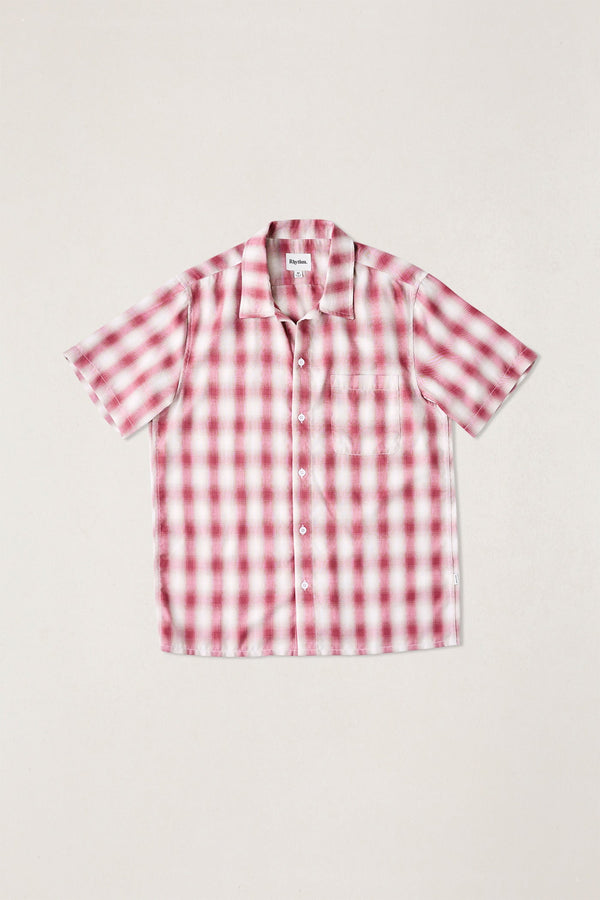 Shadow Check Ss Shirt Vintage Red