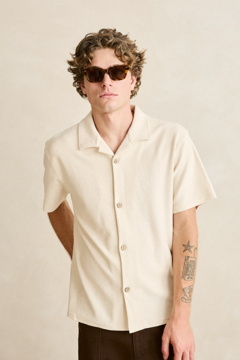 Reverse Terry Ss Shirt Natural