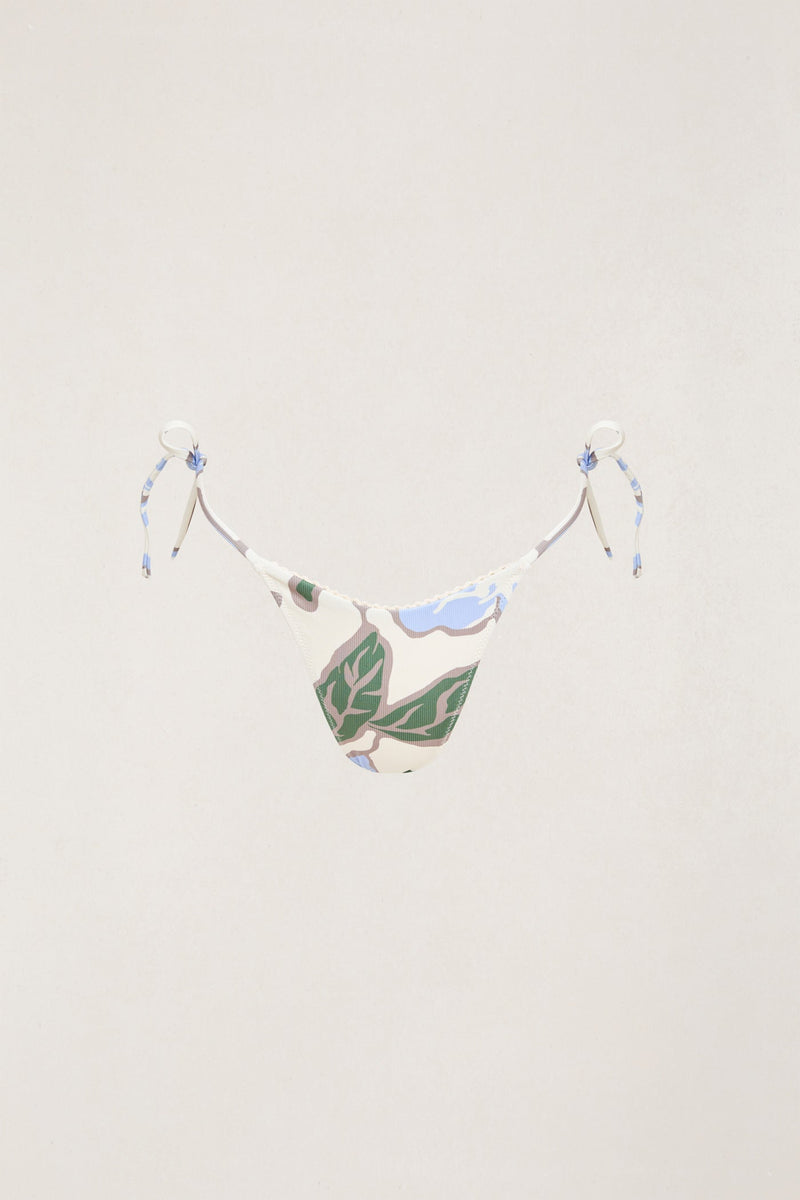 Gigi Flora Tie Side Hi Cut Pant Blue