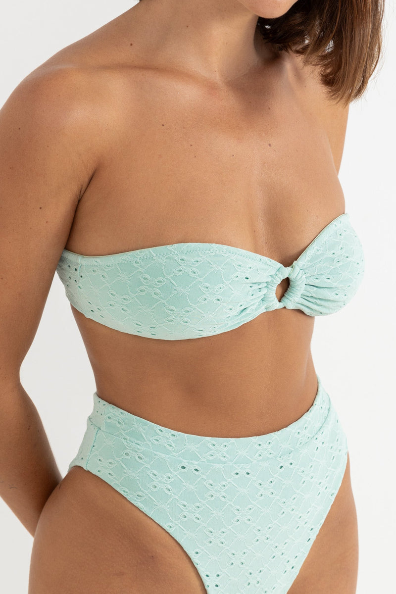 Brighton Eyelet Bandeau Top Mint