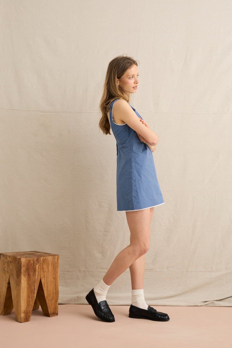 Poipu Check Mini Dress