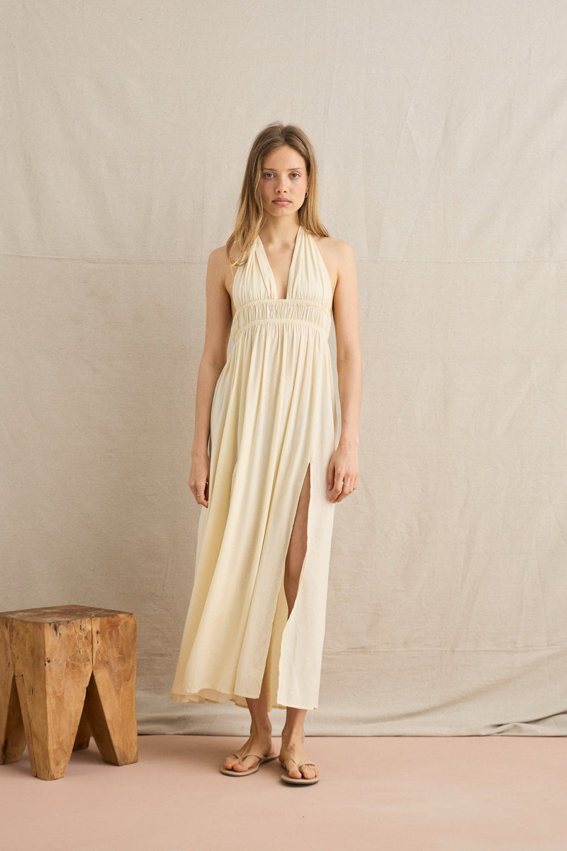 Talei Halter Dress Coconut