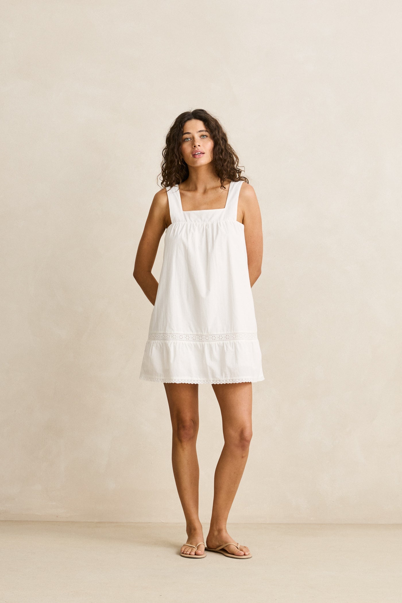 pacie broderie mini dress white Lace – Rhythm US GL-02.02.26 This feminine Royal Blue Graduation Dress color:Pool