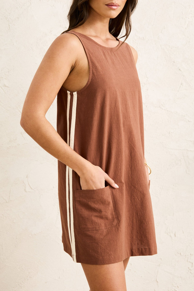 Hanalei Mini Dress Brown