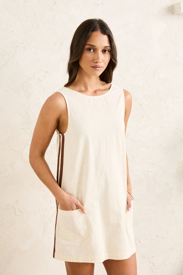 Hanalei Mini Dress Cream
