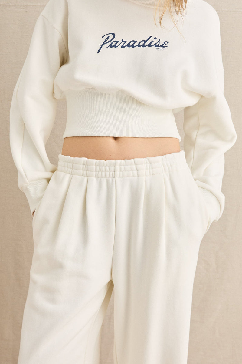 Pleated Trackpant Coconut