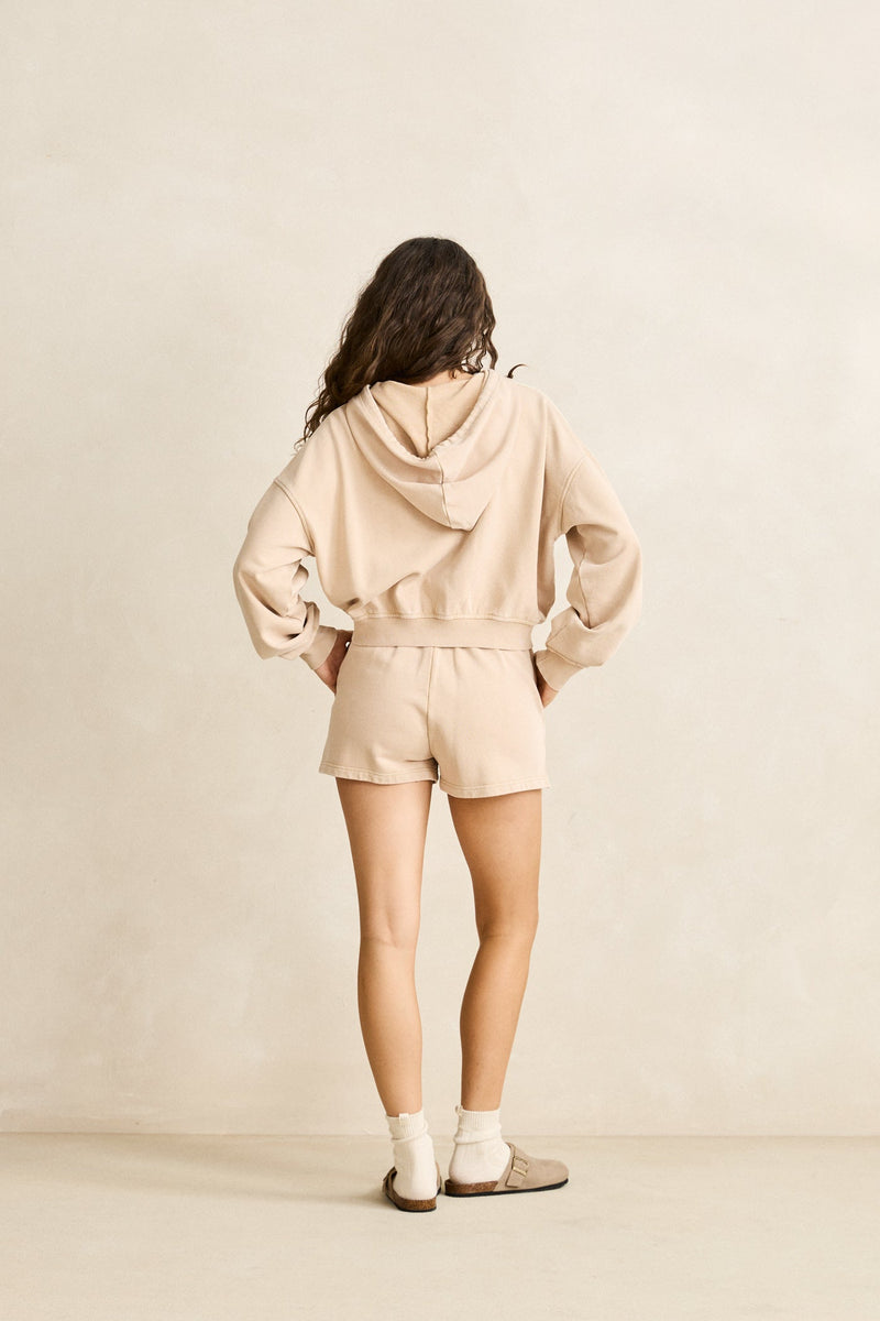 Sunwash Terry Full Zip Hoody Natural