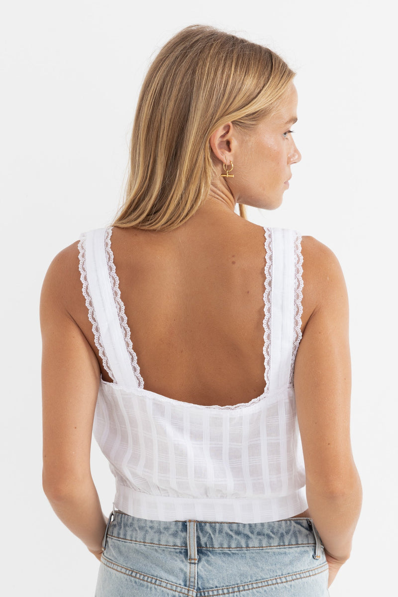 Isla Lace Top White