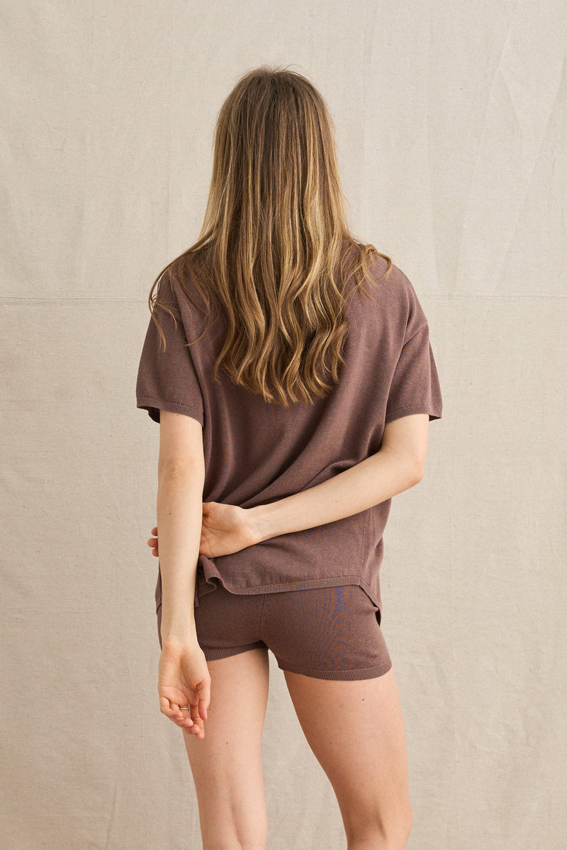 Lani Knit Top Brown