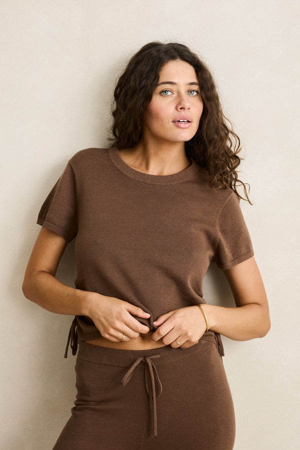 Vali Knit Top Chocolate