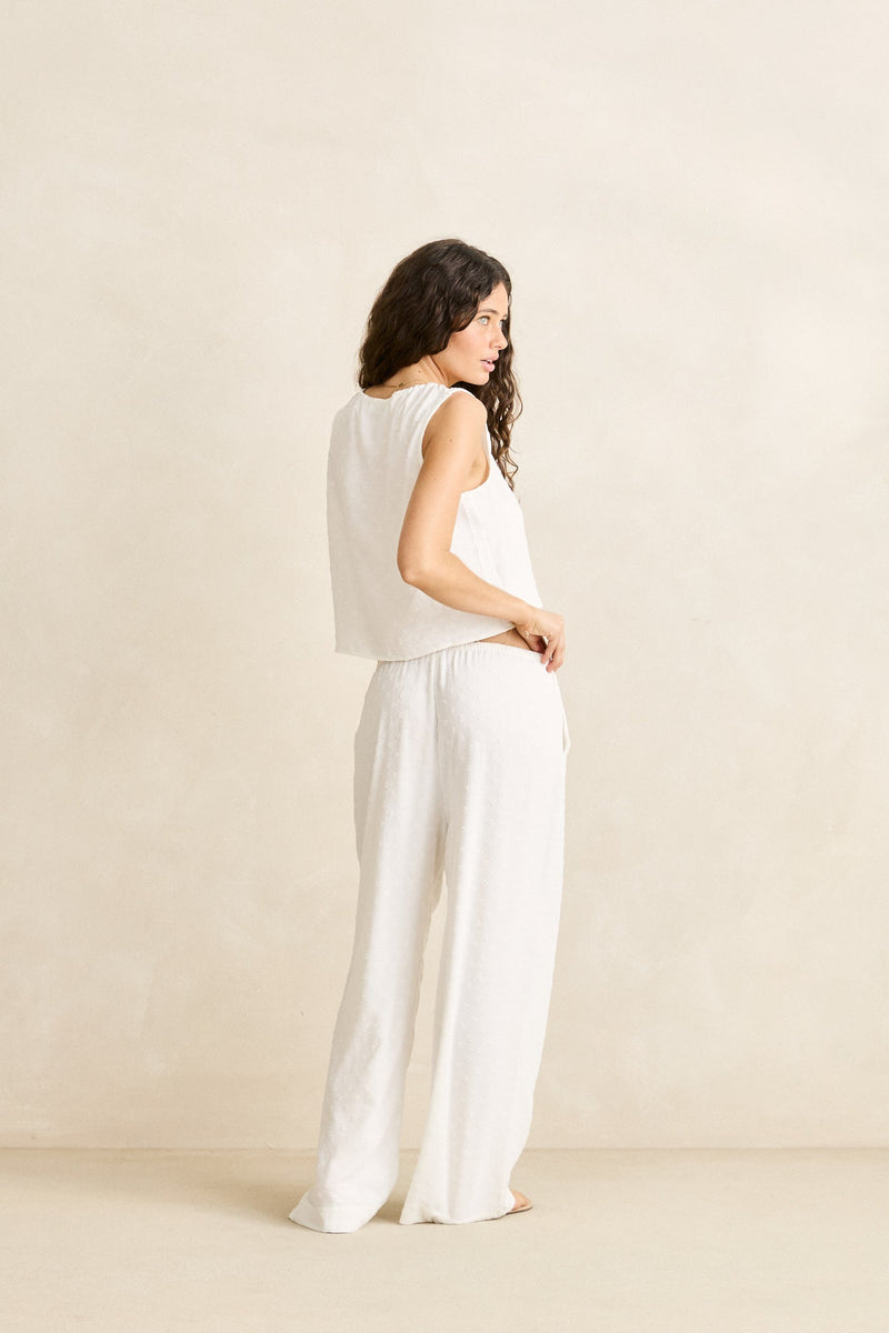 Leni Vest Top White