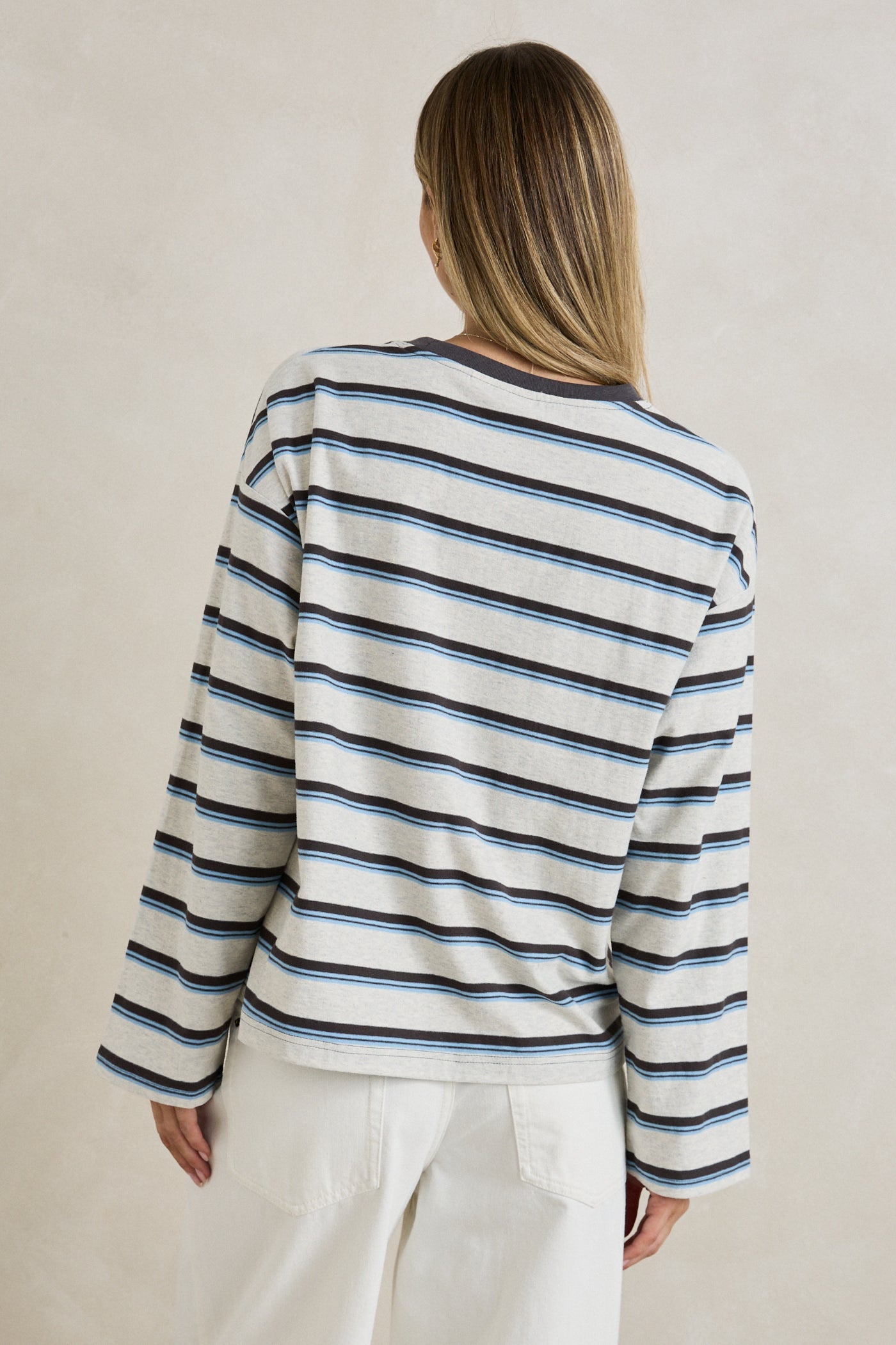 Porto Stripe Long Sleeve Grey – Rhythm US